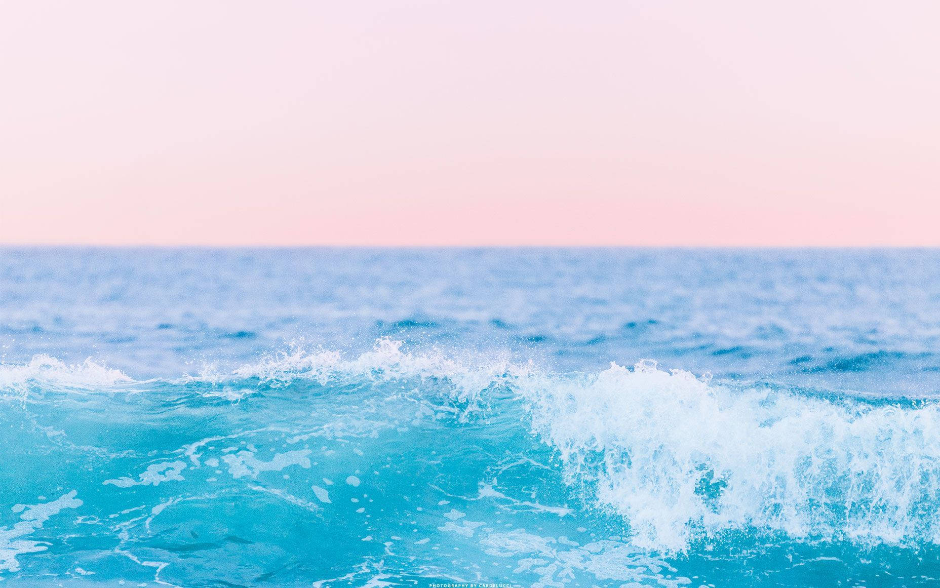 Aesthetic Beach Blue Waters Background