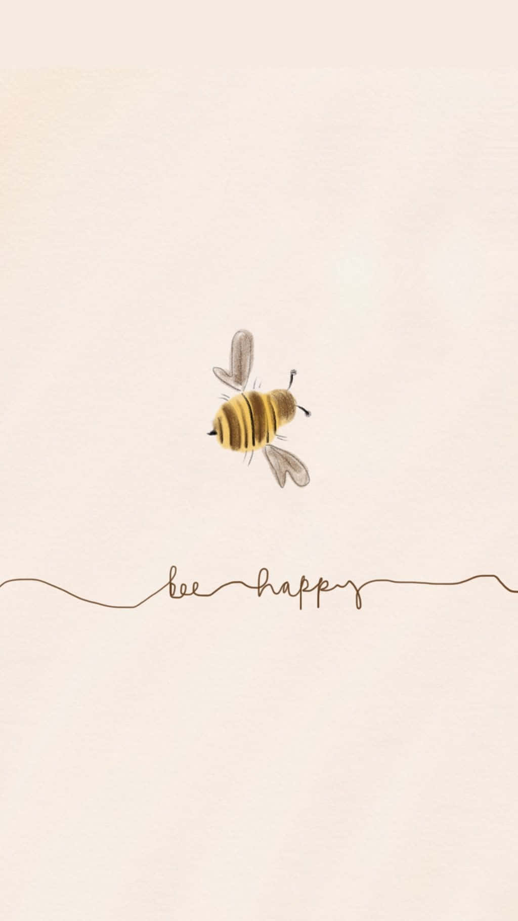 Aesthetic Bee Exploring A Flower Background