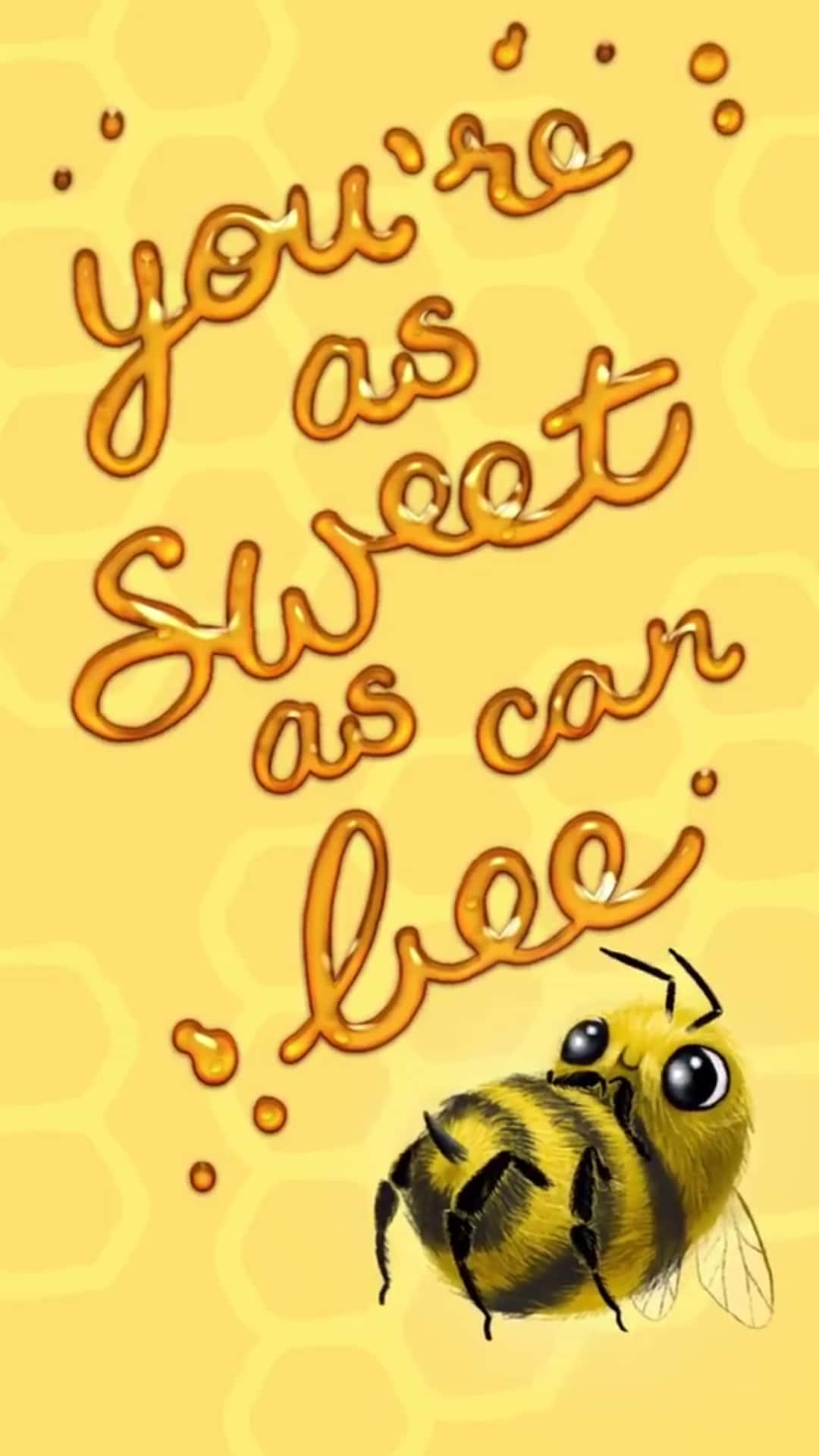 Aesthetic Bee In Nature's Beauty Background