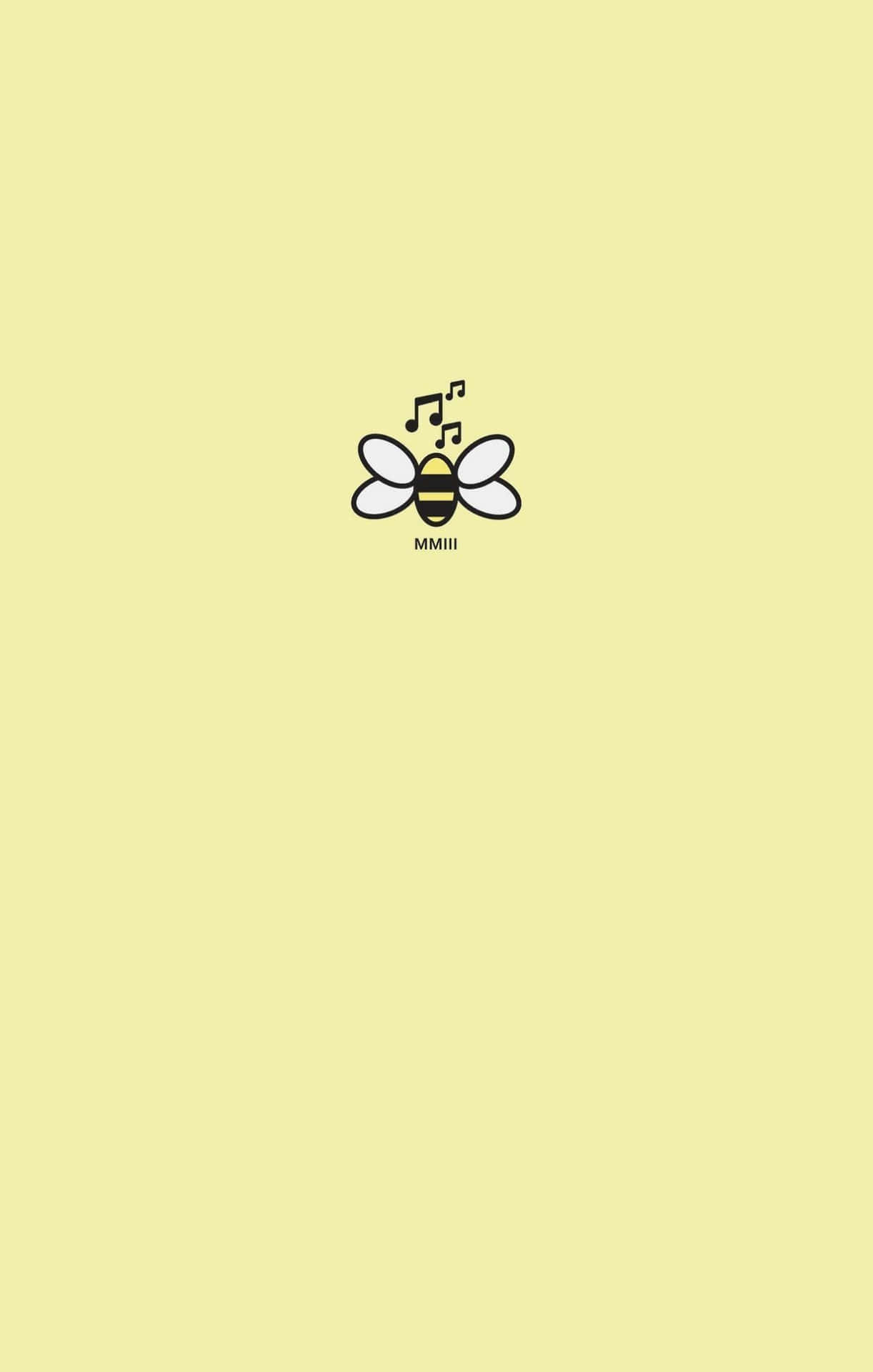 Aesthetic Bee On A Flower Background