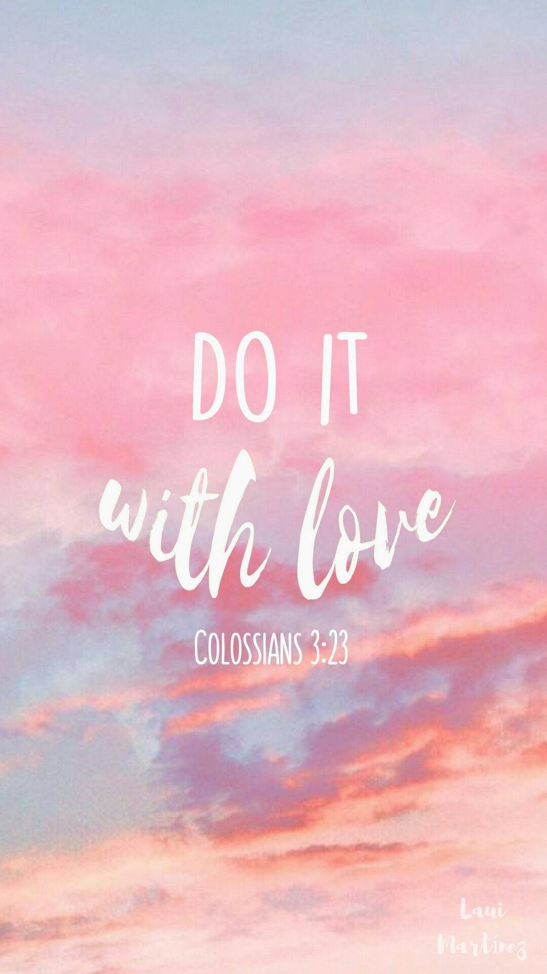 Aesthetic Bible Verse Colossians 3:23 Background