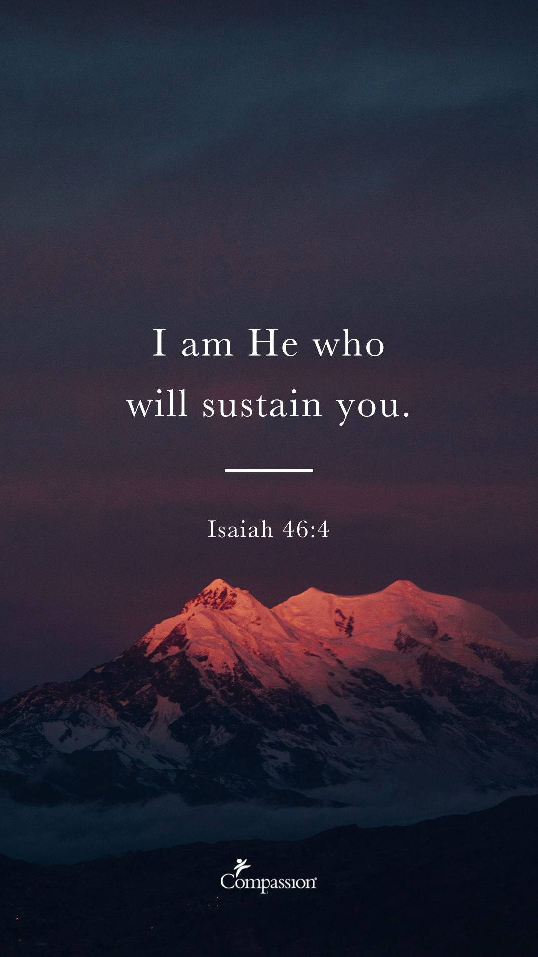 Aesthetic Bible Verse Isaiah 46:4