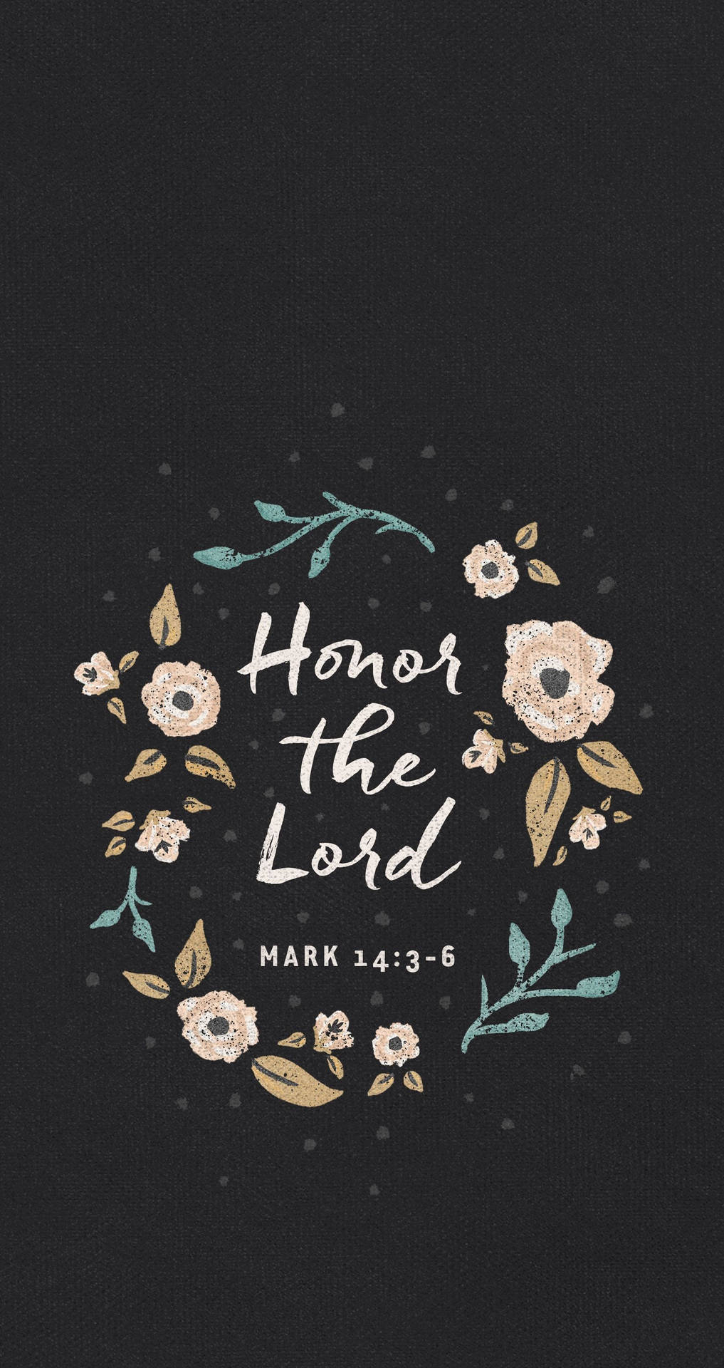 Aesthetic Bible Verse Mark 14:3 Background