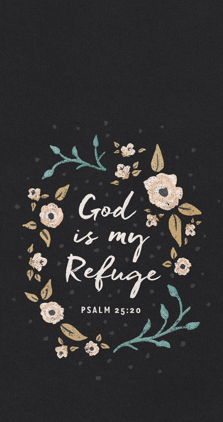 Aesthetic Bible Verse Psalms 25:20 Background