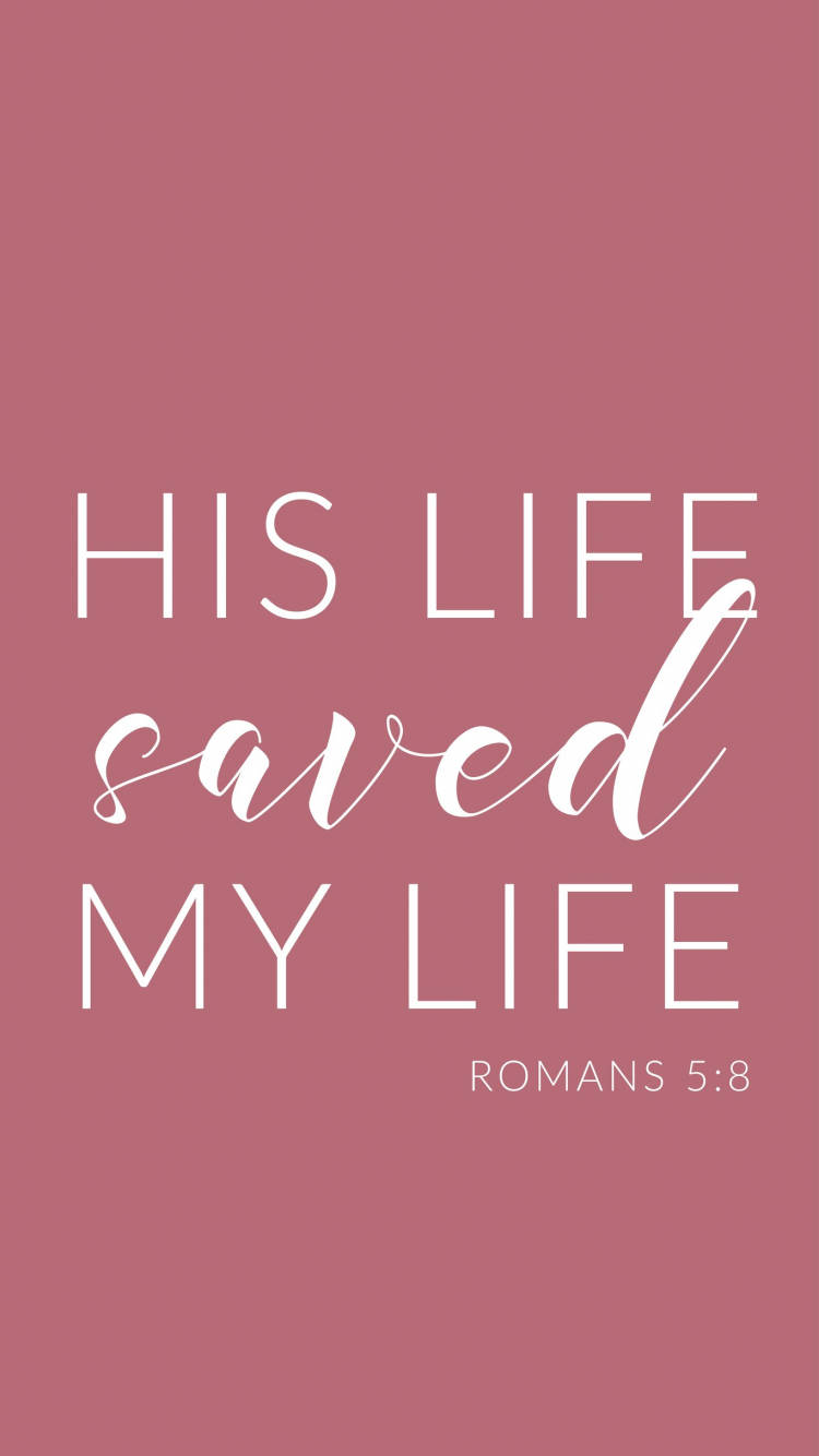 Aesthetic Bible Verse Romans 5:8