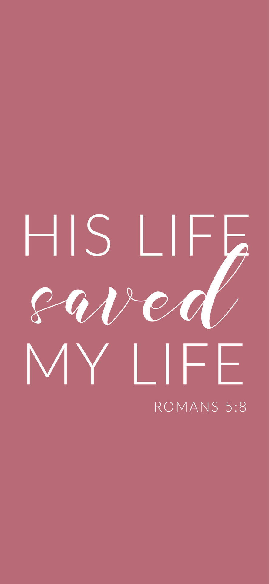 Aesthetic Bible Verse Romans 5:8 Background