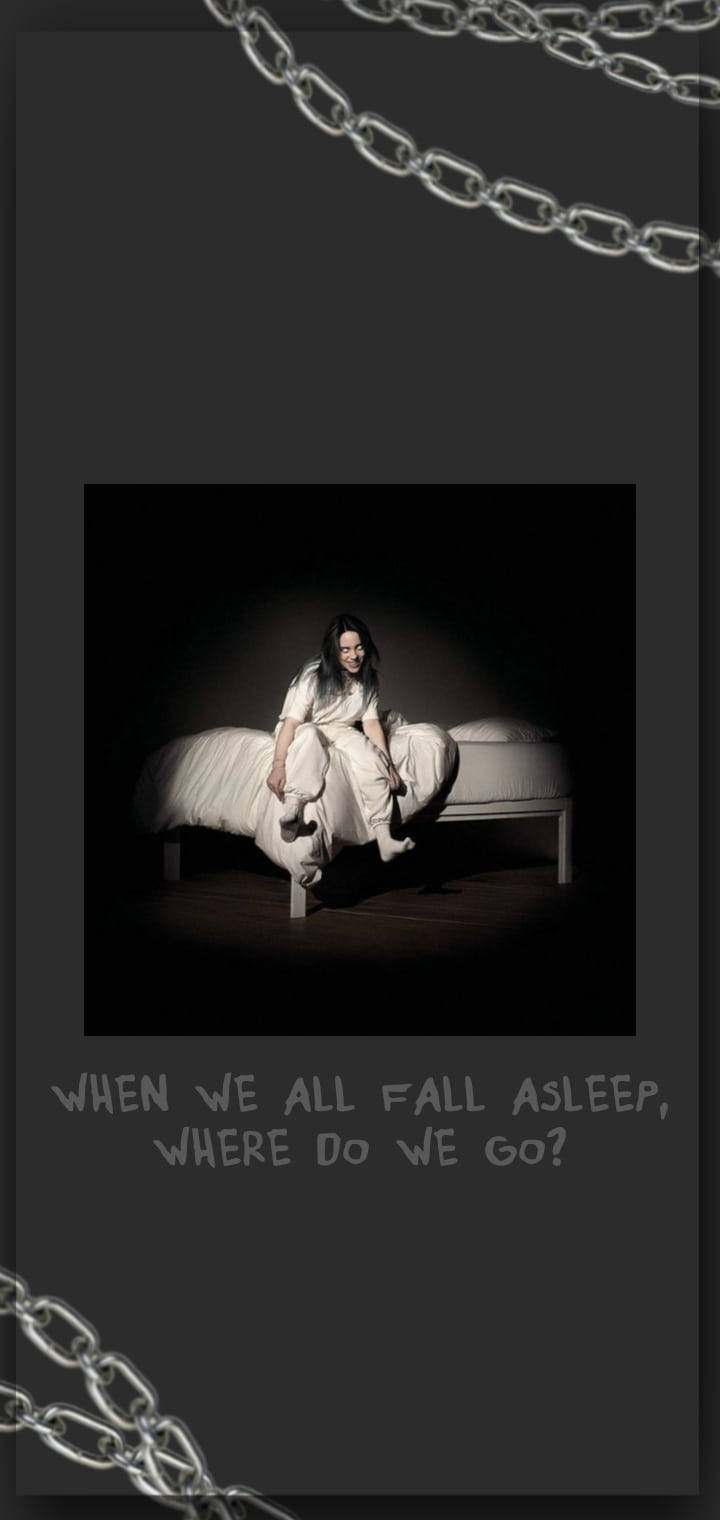 Aesthetic Billie Eilish Album Cover Chains Background