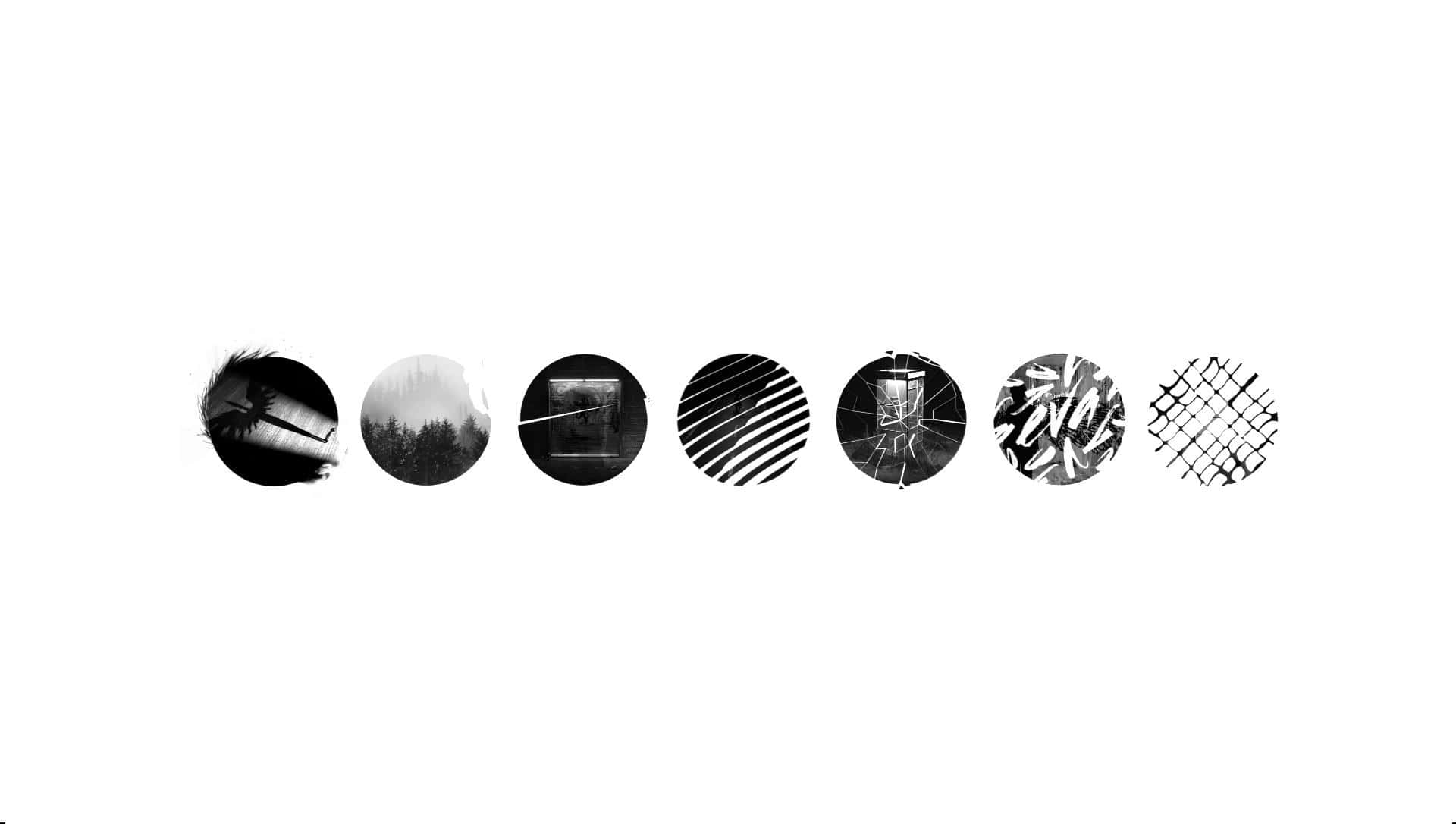 Aesthetic Black And White Computer Wallpaper Background