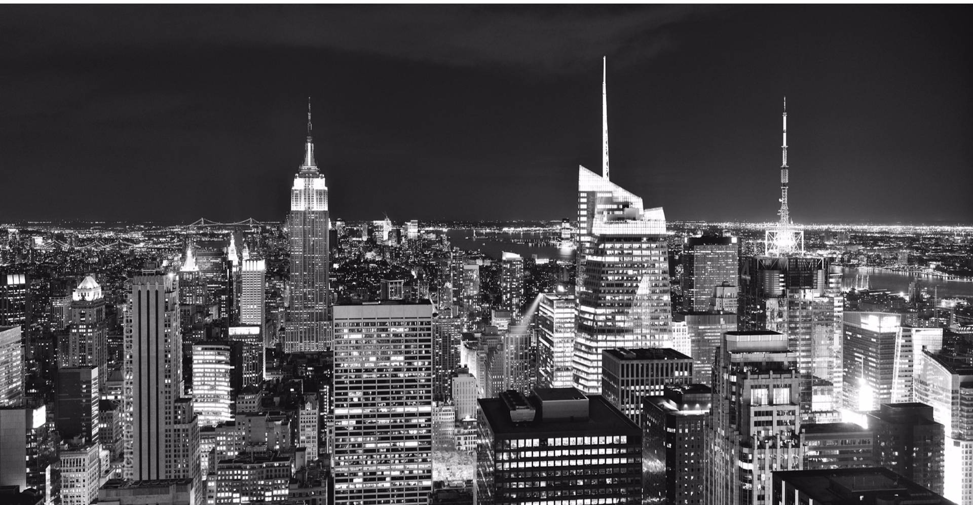 Aesthetic Black And White New York Background