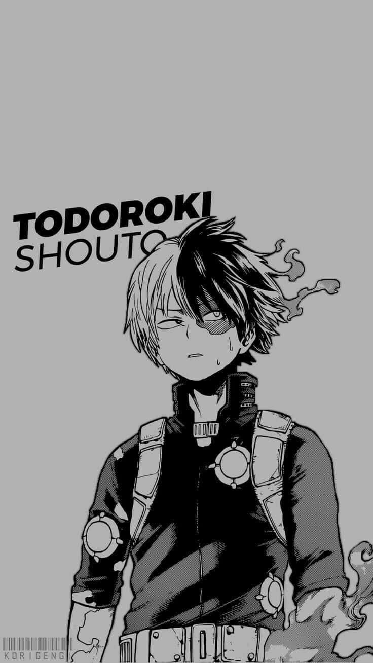 Aesthetic Black Todoroki Background Background