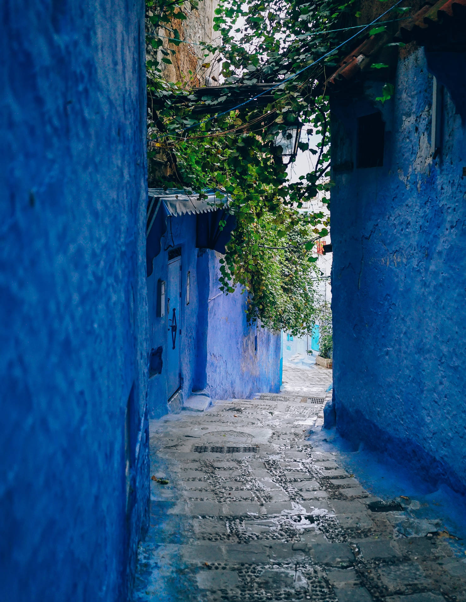 Aesthetic Blue Alley