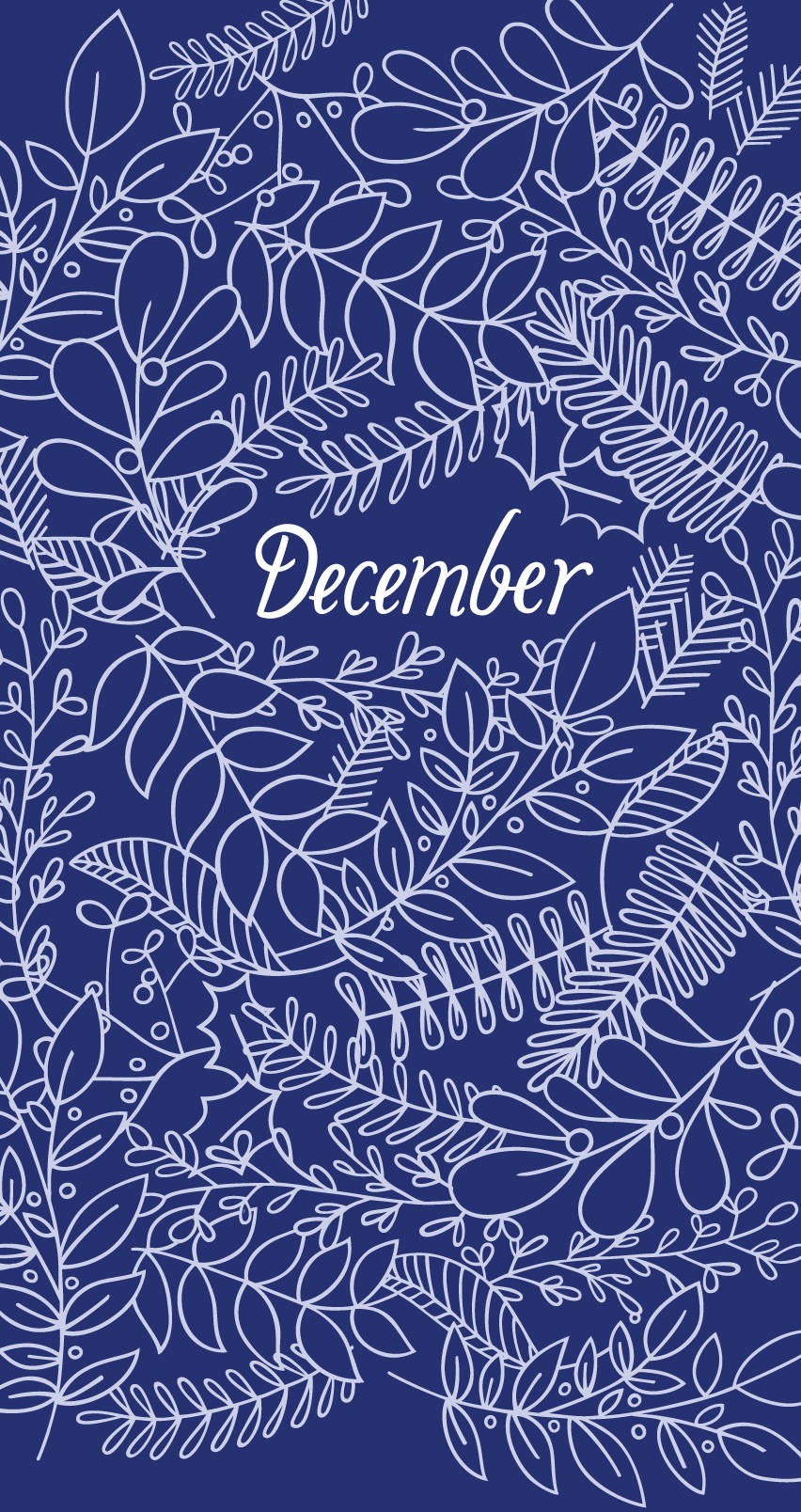 Aesthetic Blue December Background