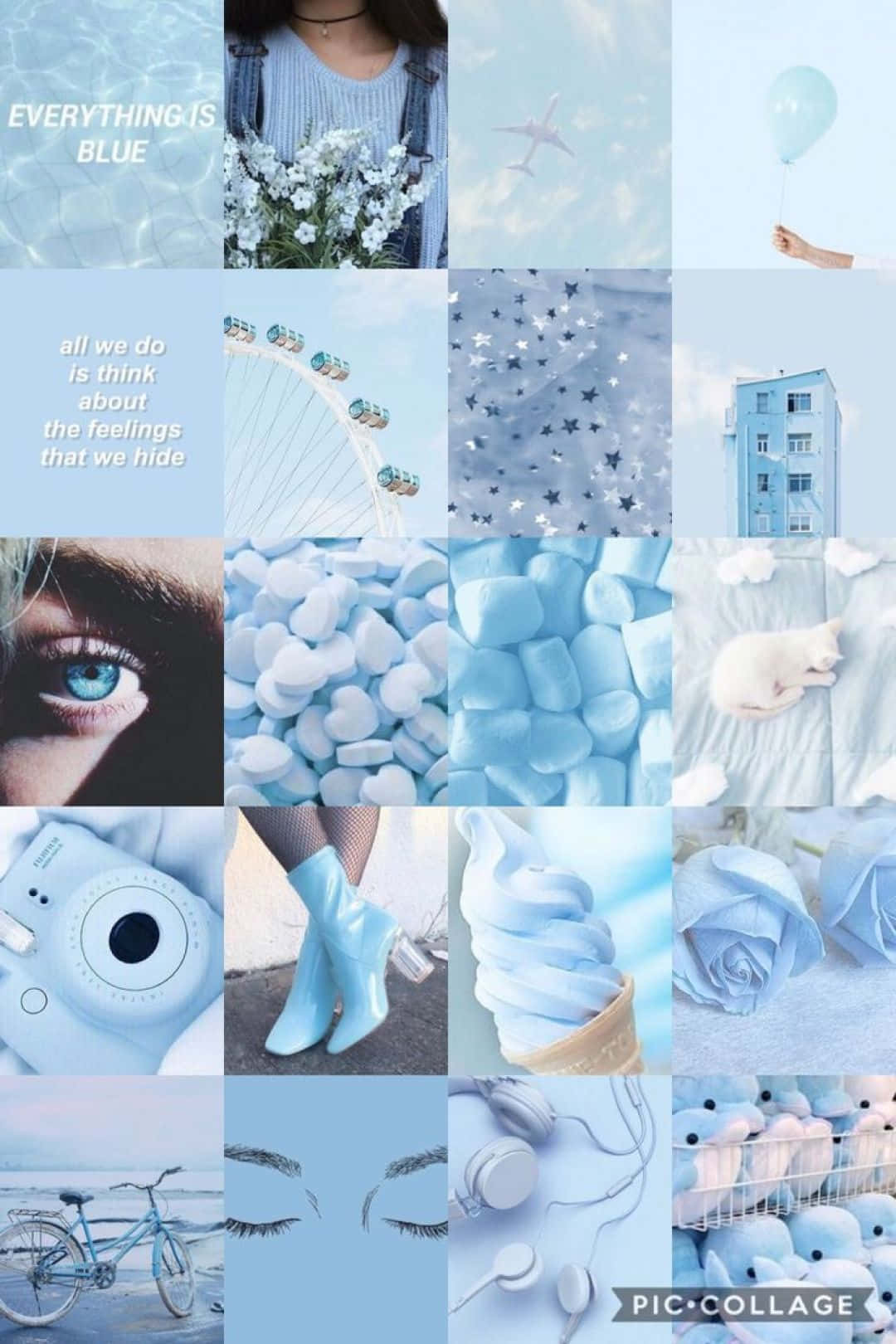 Aesthetic Blue Pastel Wallpaper