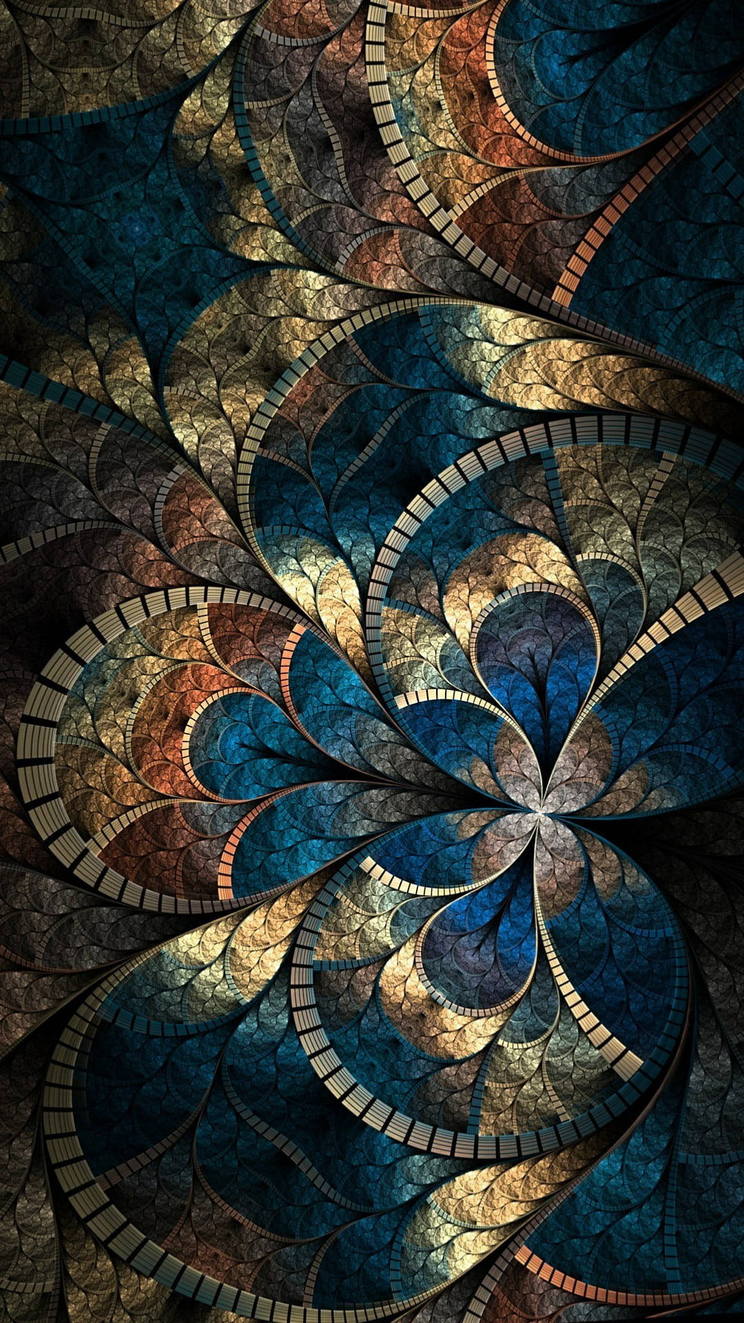 Aesthetic Boho Dark Mandala Background