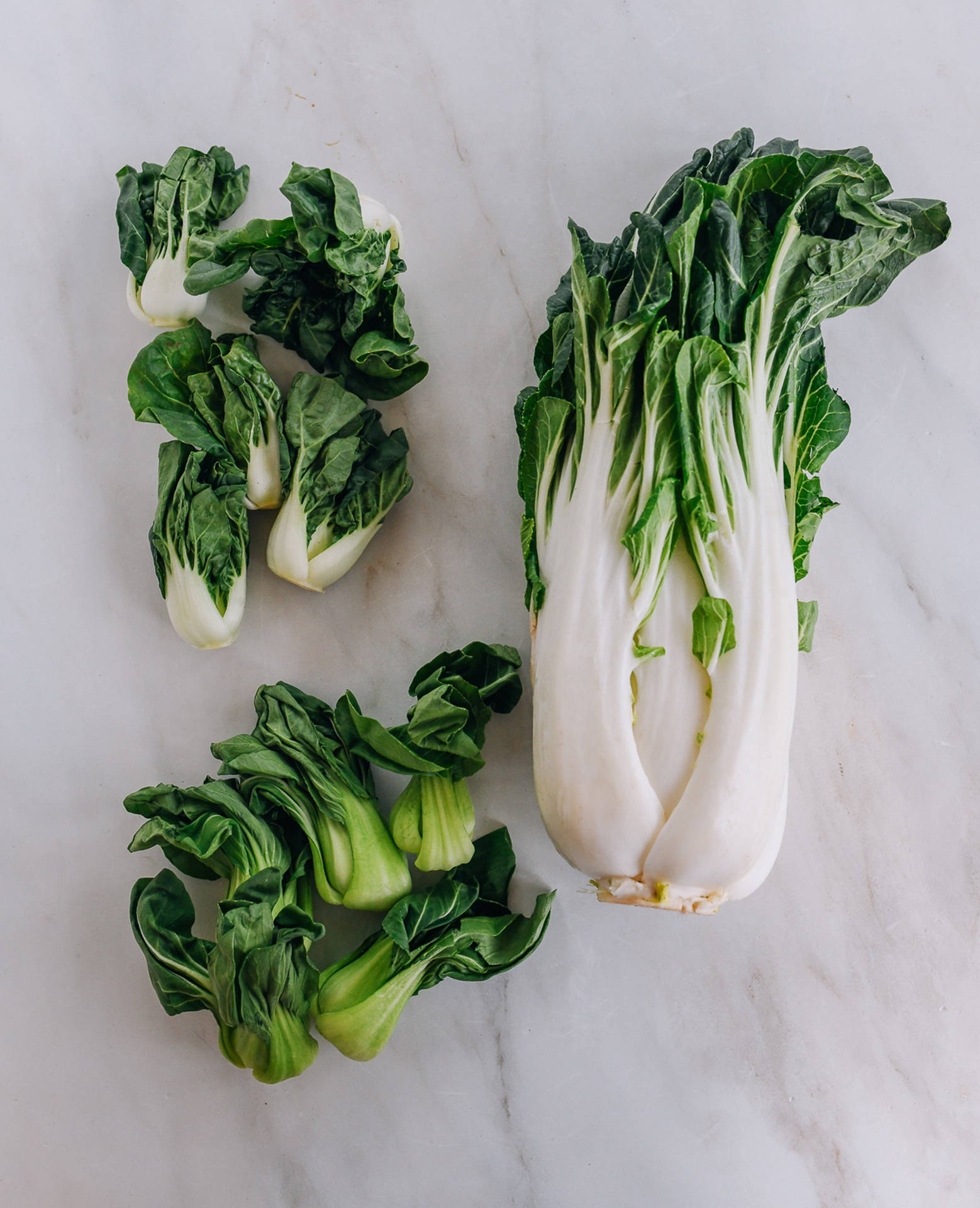 Aesthetic Bok Choy Chinese Cabbages Background