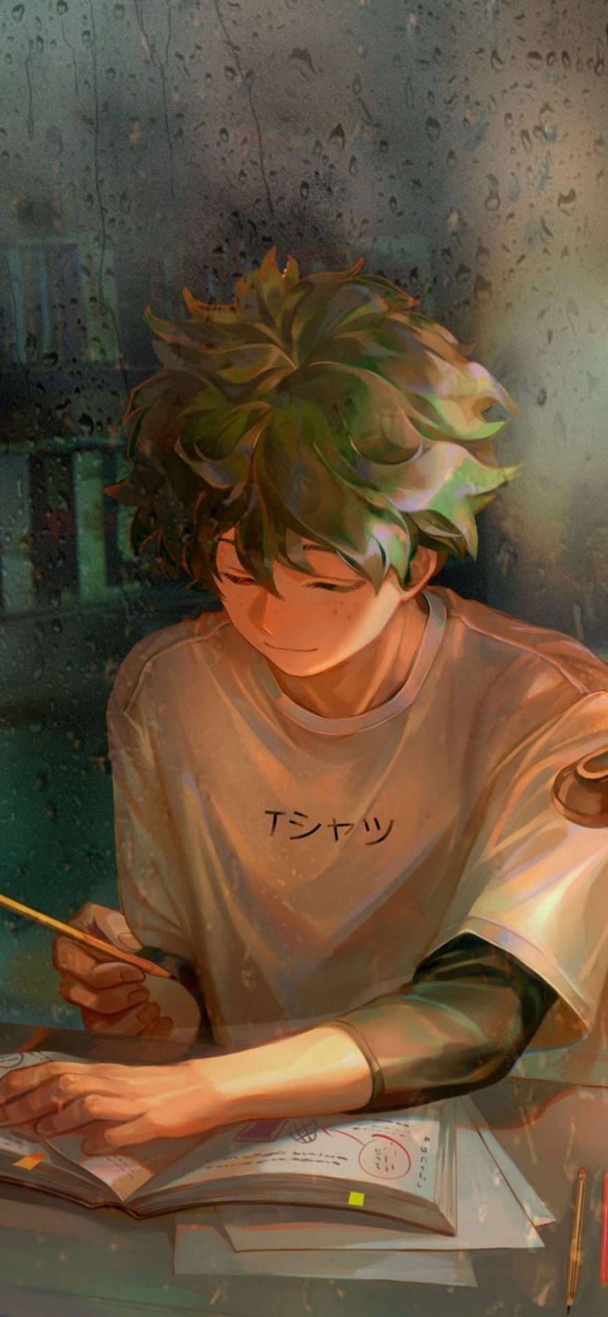 Aesthetic Boy Izuku Midoriya Background