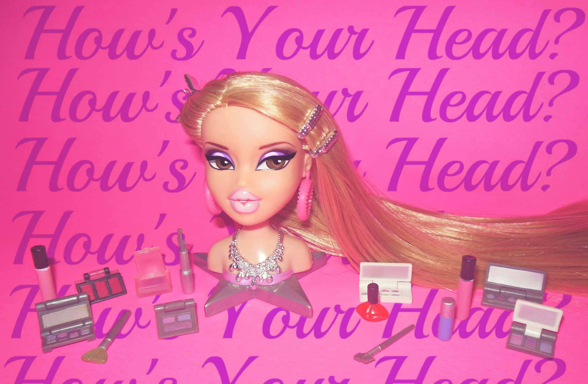 Aesthetic Bratz Doll How's Your Head Background