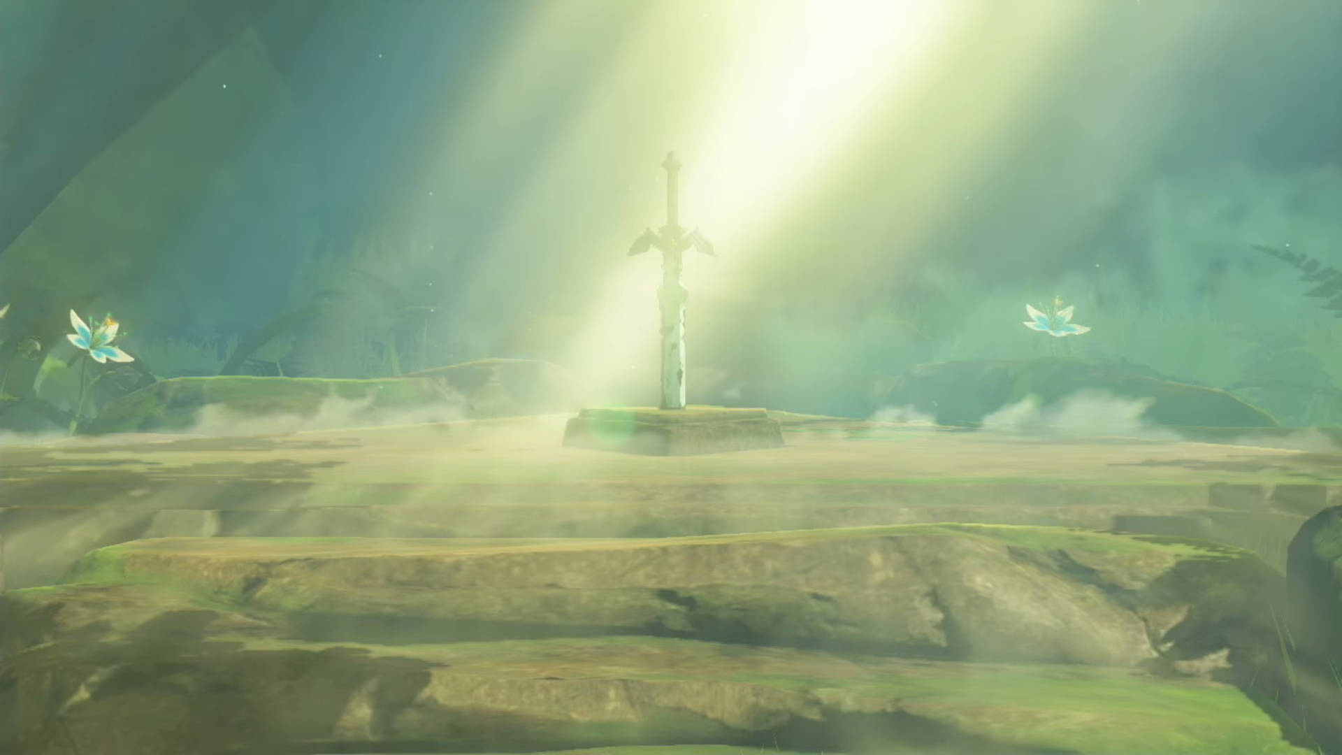 Aesthetic Breath Of The Wild Master Sword Background