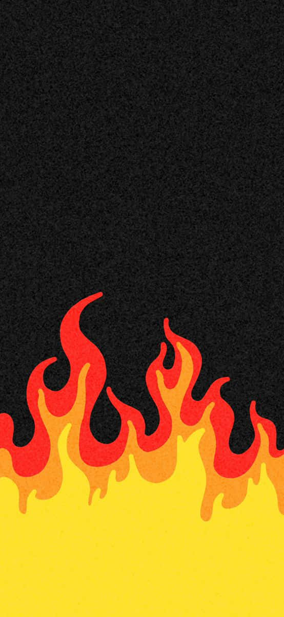 Aesthetic Bright Fire Vector Art Background