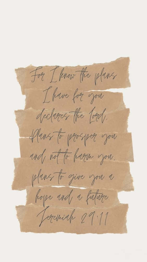 Aesthetic Brown Jeremiah 29:11