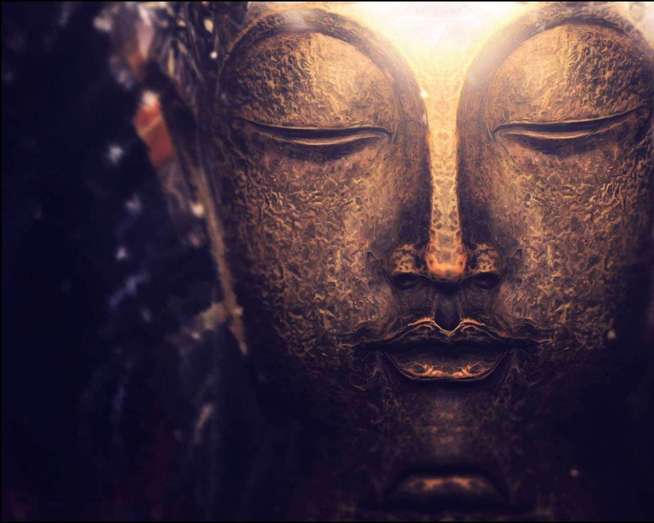 Aesthetic Buddha Statue Face Background