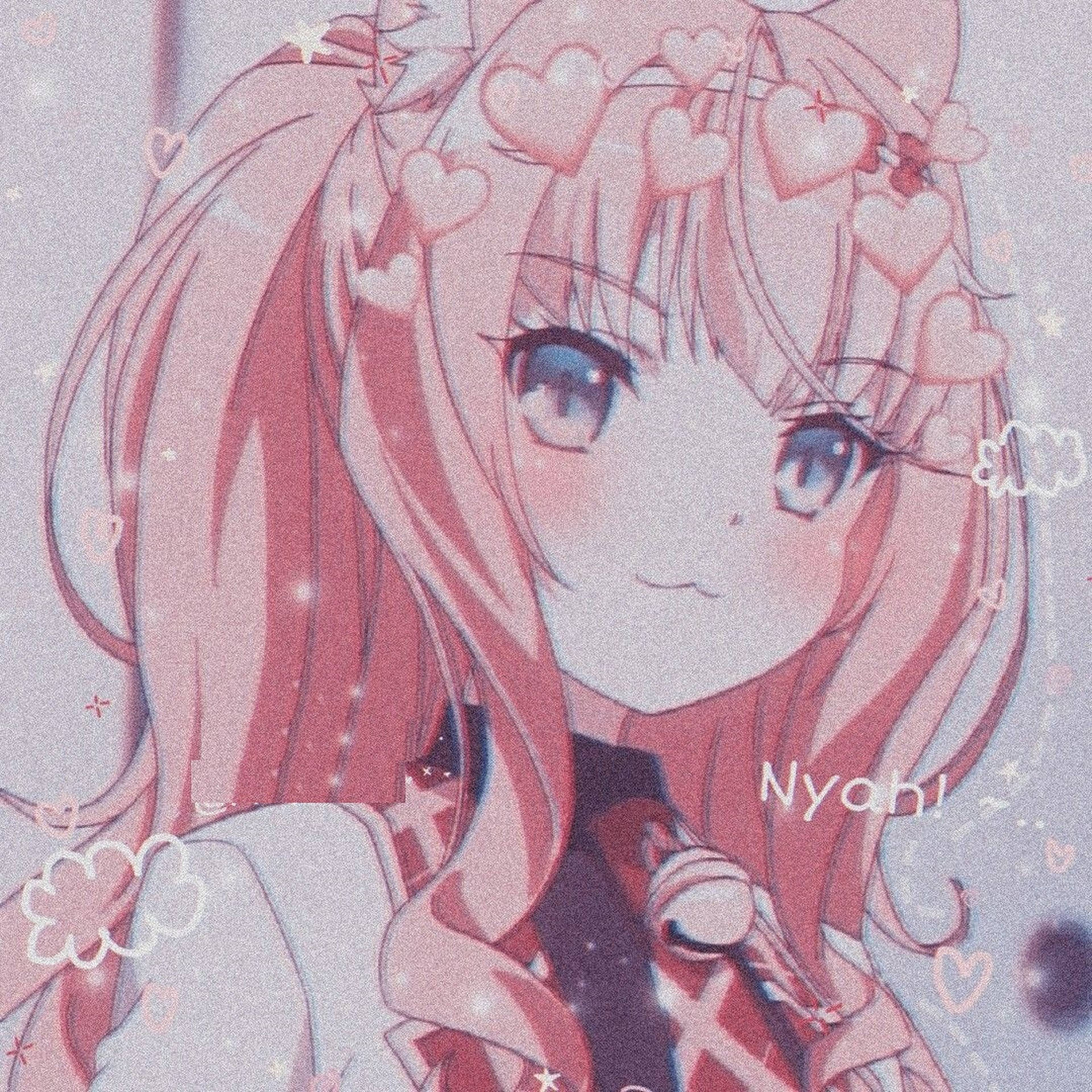 Aesthetic Cat Girl Anime Pfp Background