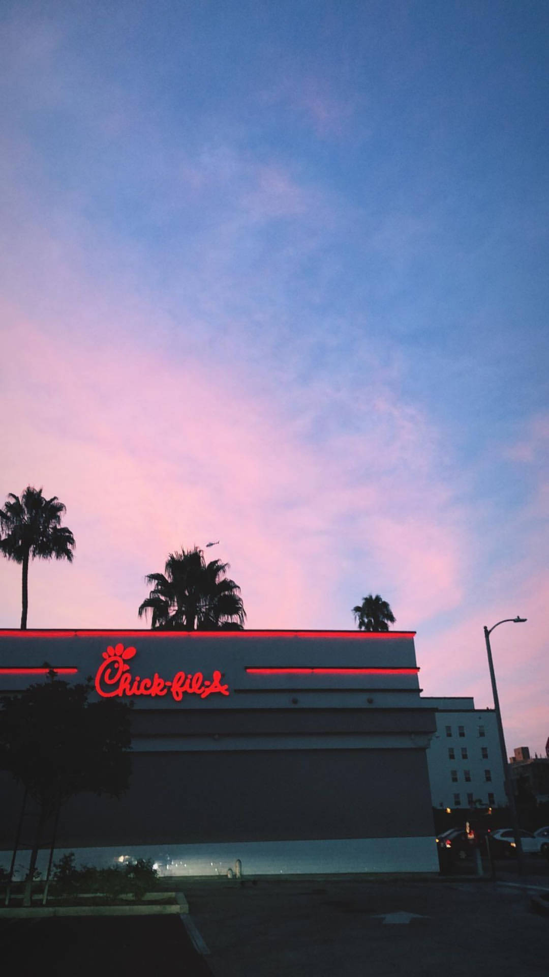 Aesthetic Chick Fil A Signage Background