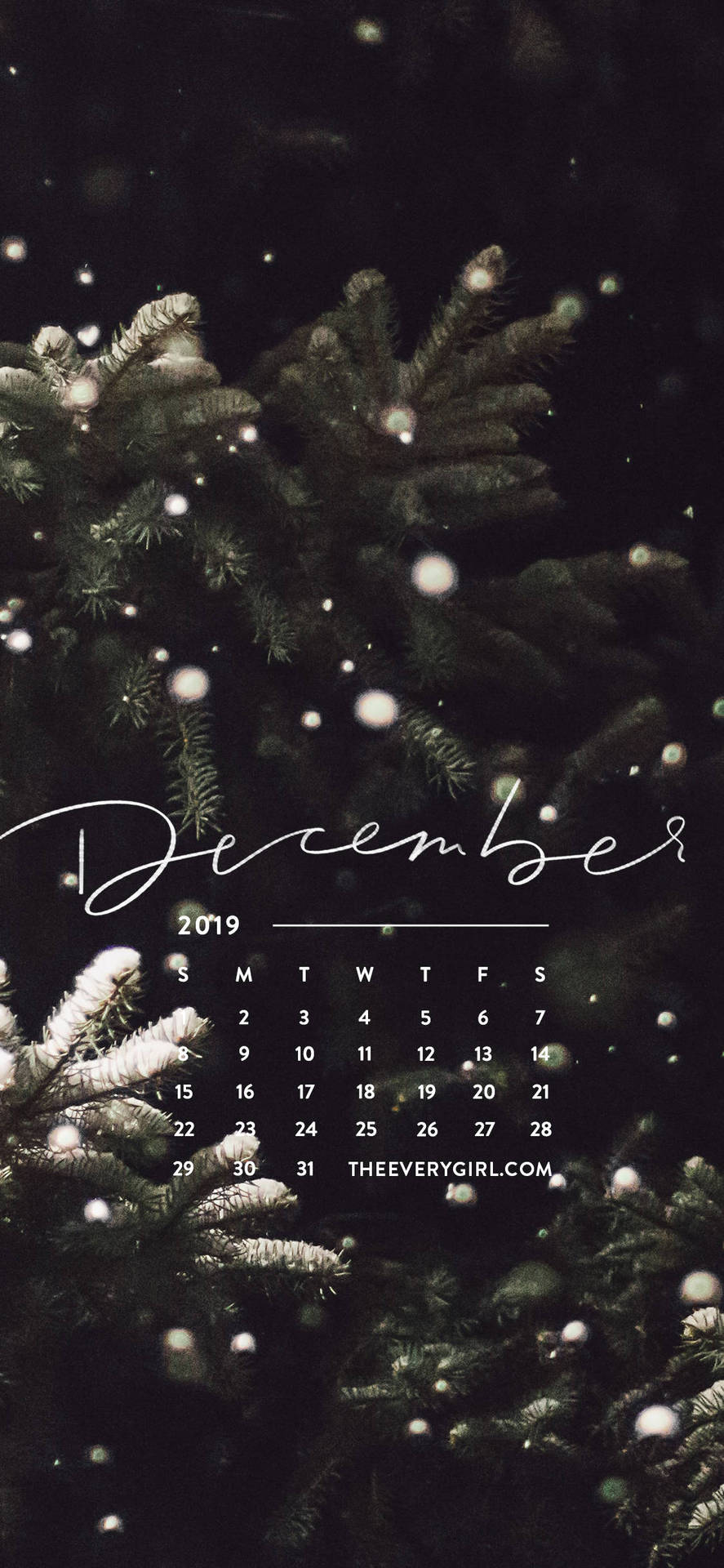 Aesthetic Christmas Iphone Calendar