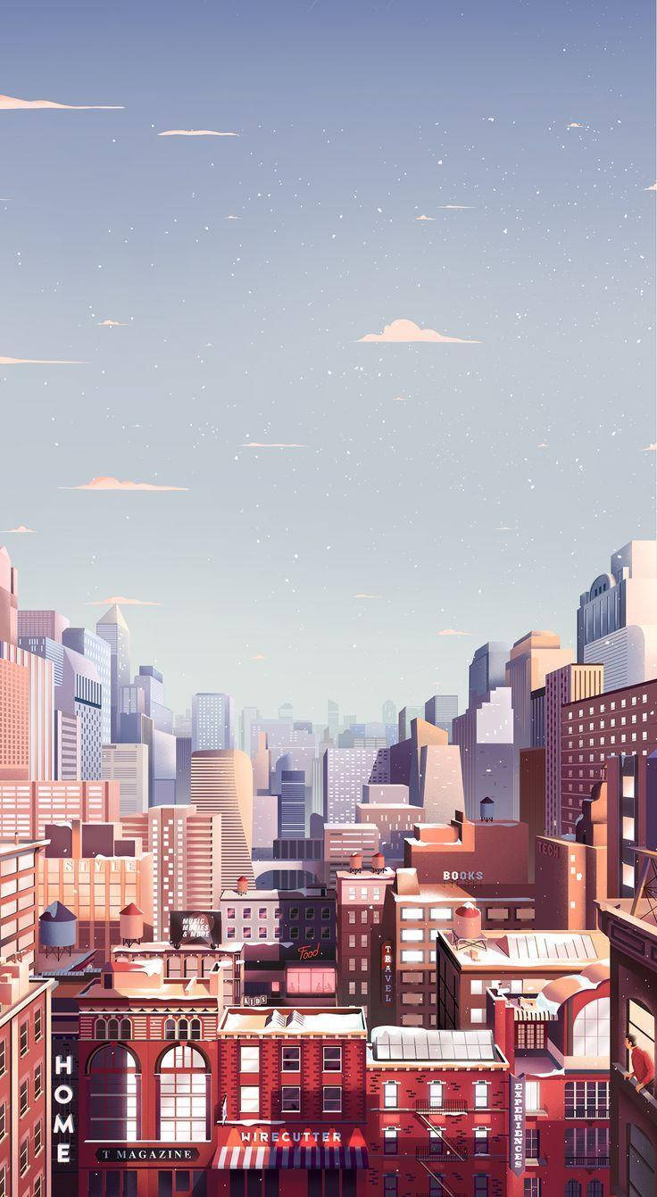Aesthetic City By Parallel Studios Background