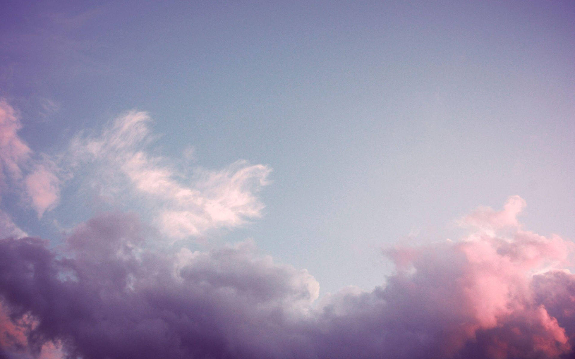 Aesthetic Cloudy Sky Laptop Background