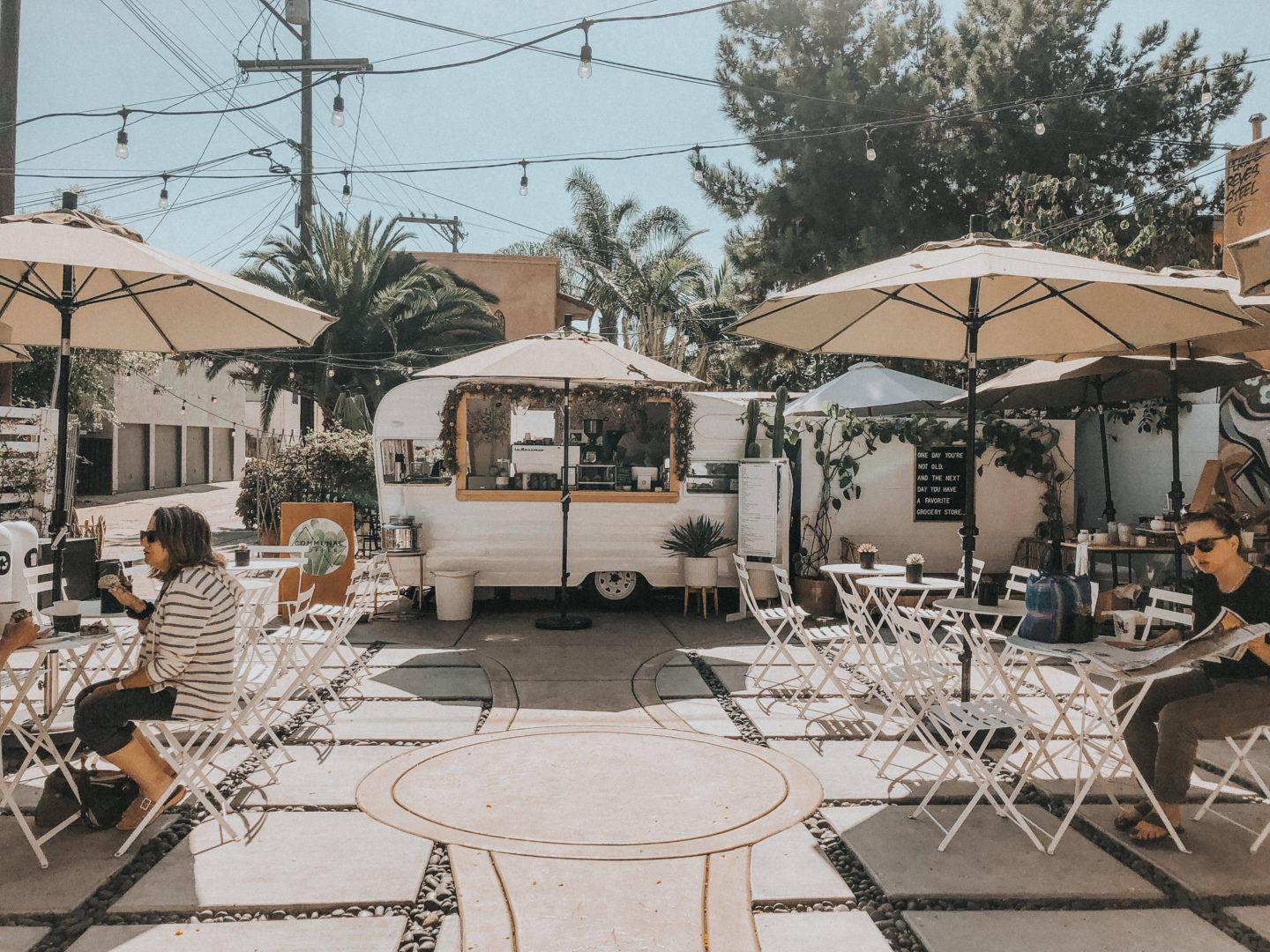 Aesthetic Coffee Shop In San Diego Background