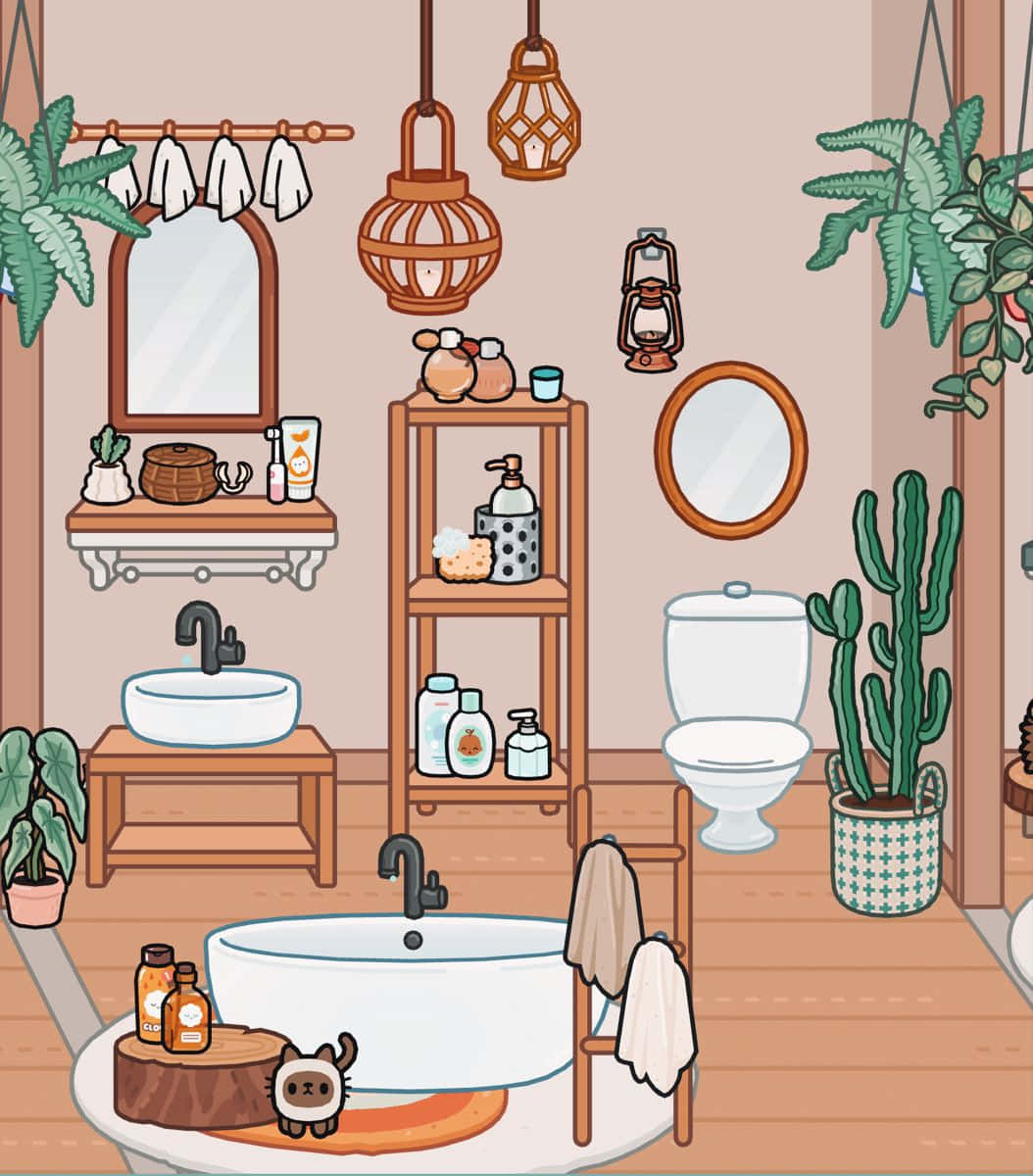 Aesthetic Comfort In Toca Life Universe Background