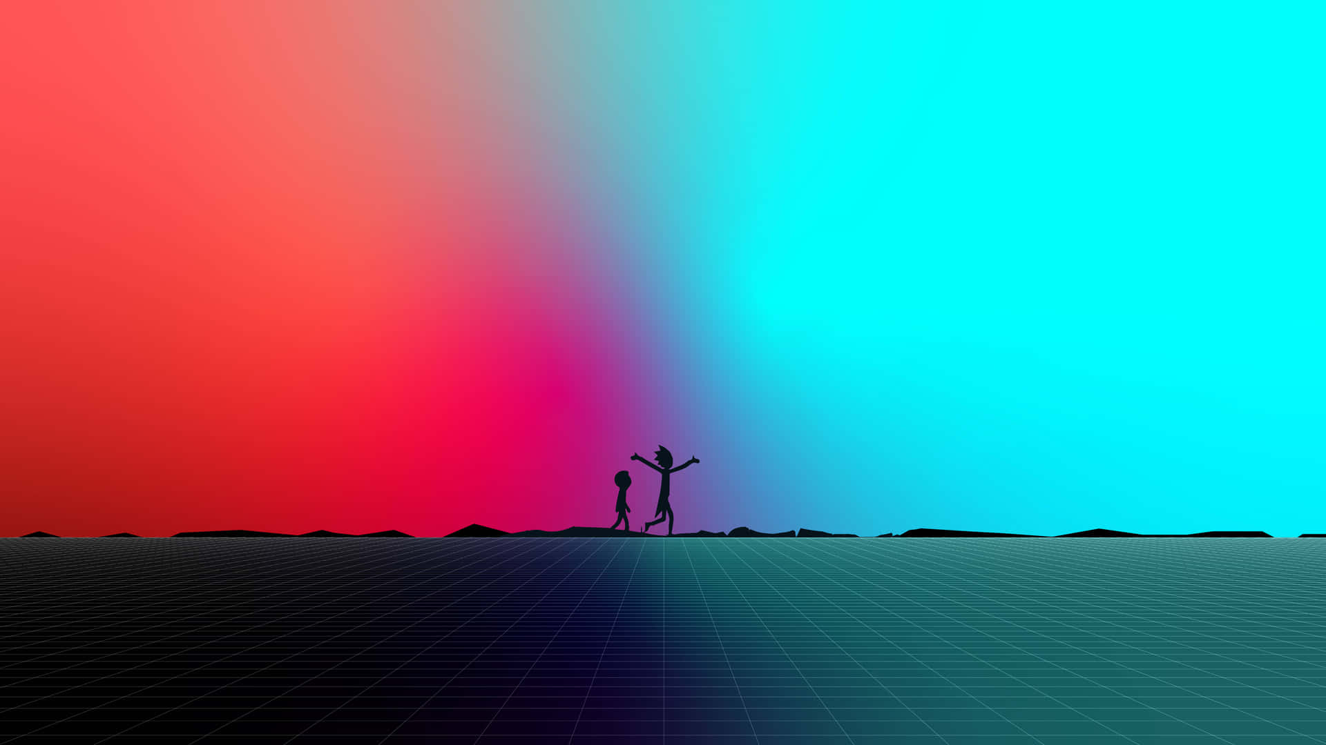 Aesthetic Computer 4k Blue Red Sky Background