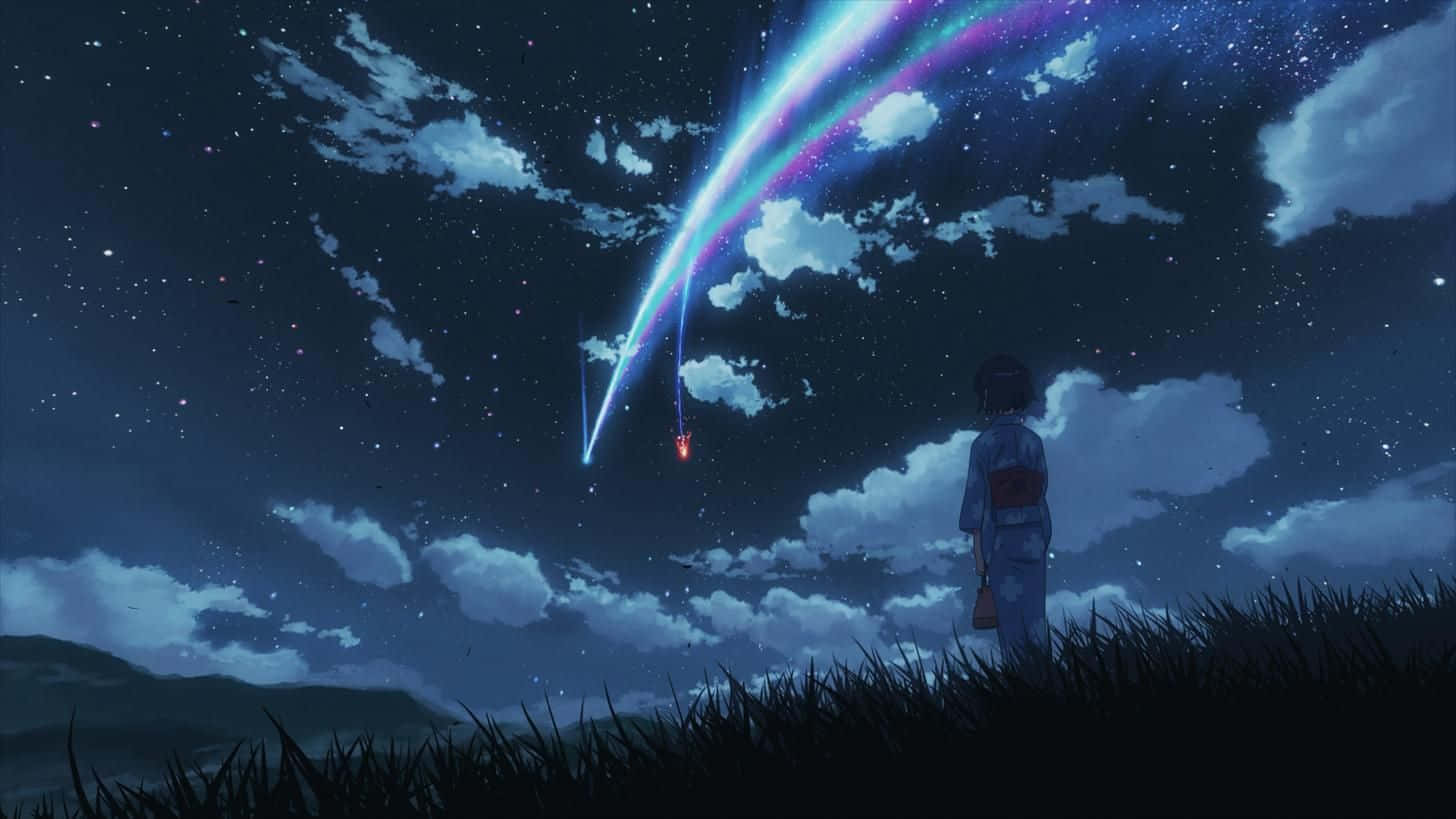 Aesthetic Computer 4k Your Name Meteor Background