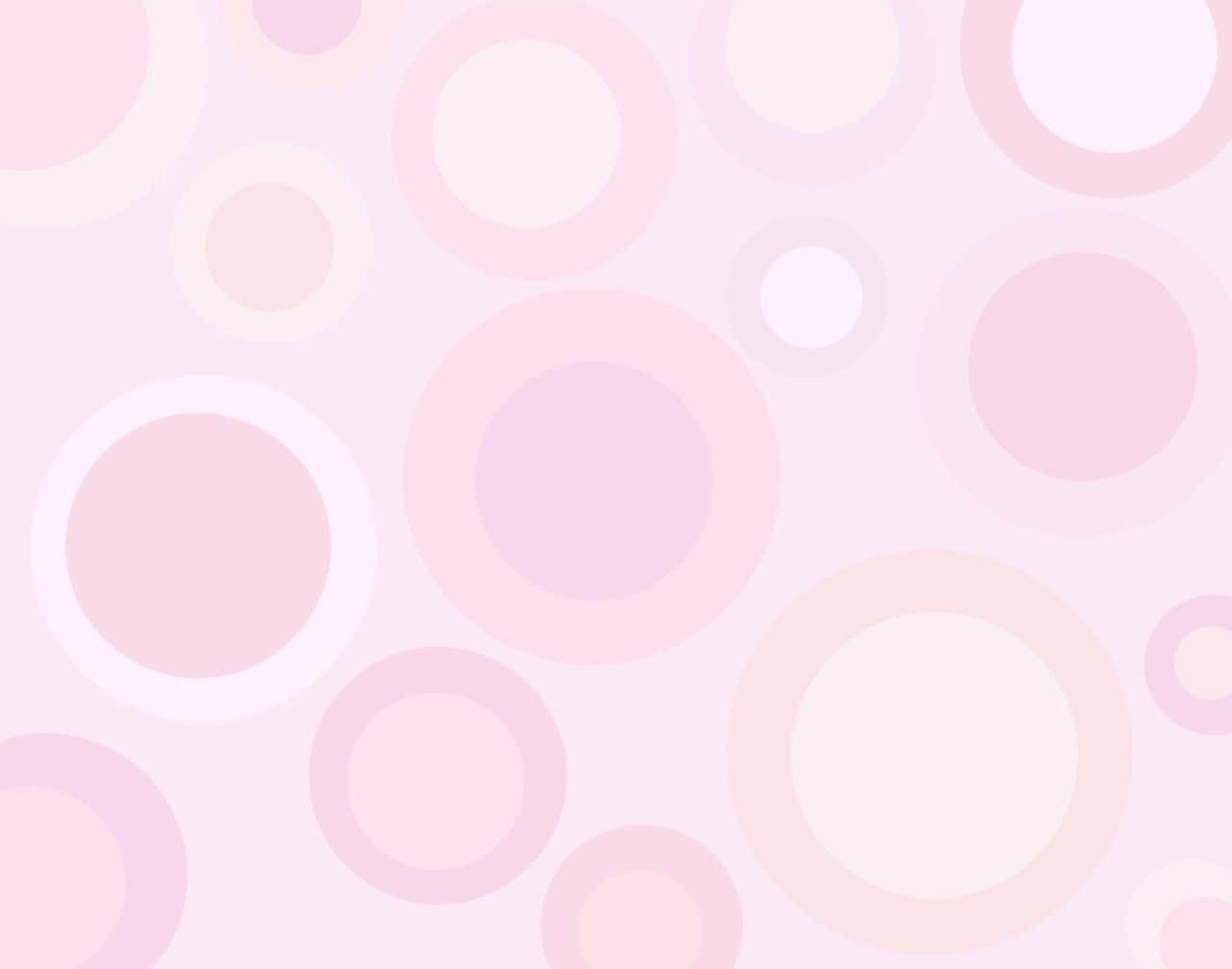 Aesthetic Computer Light Pink And Purple Retro Circles Background
