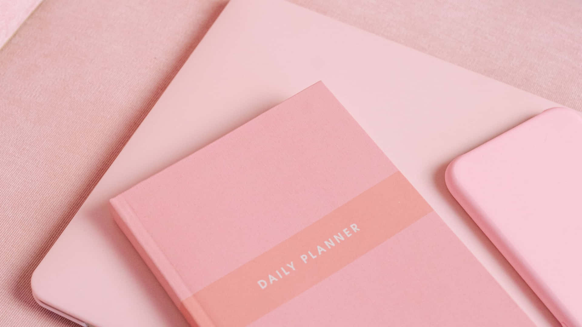 Aesthetic Computer Light Pink Planner Background