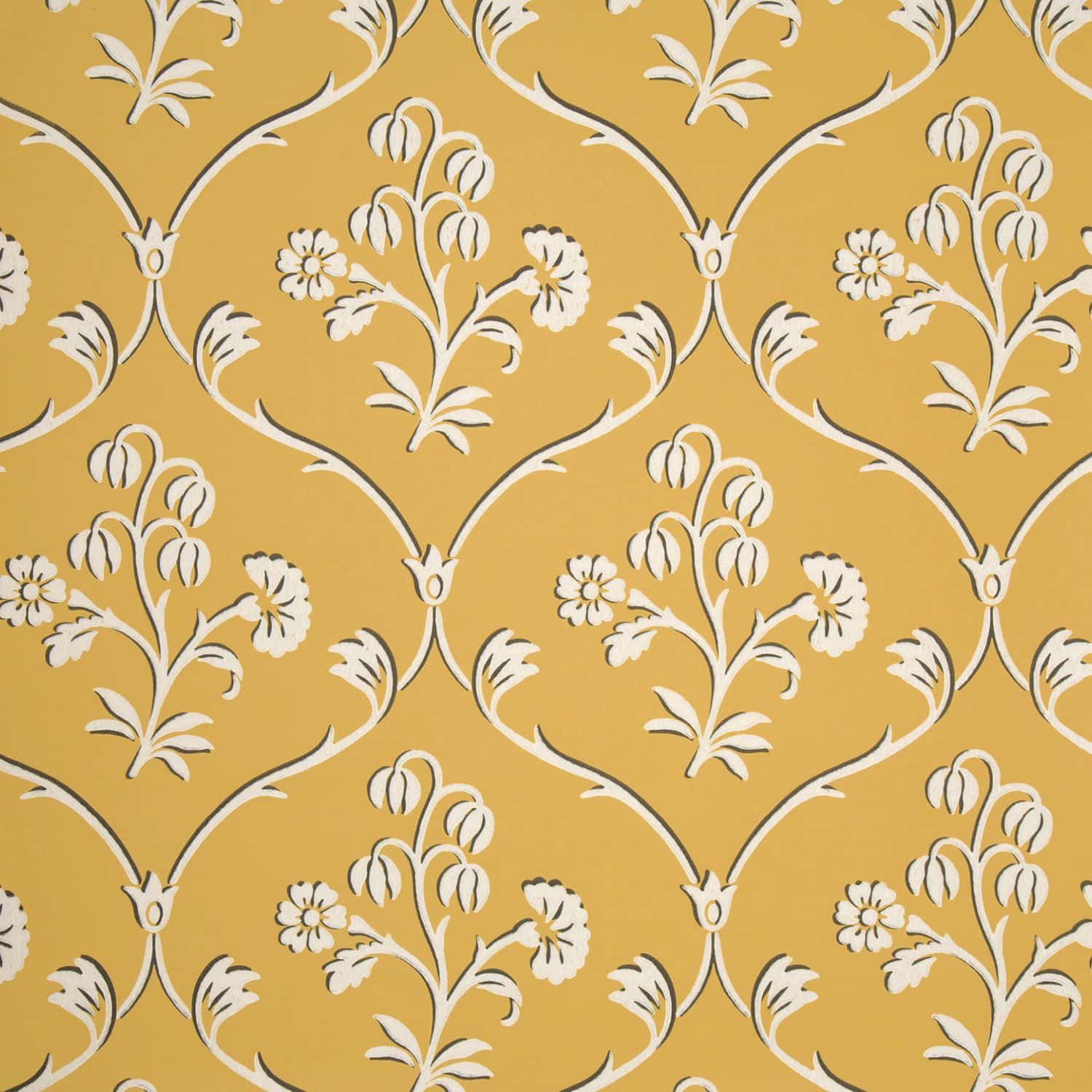 Aesthetic Conventional Yellow Wall Art Background