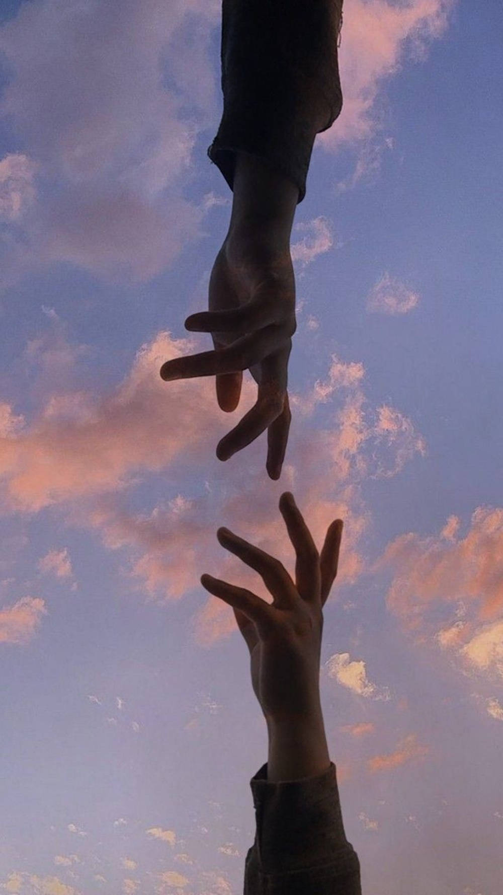 Aesthetic Couple's Hand Background
