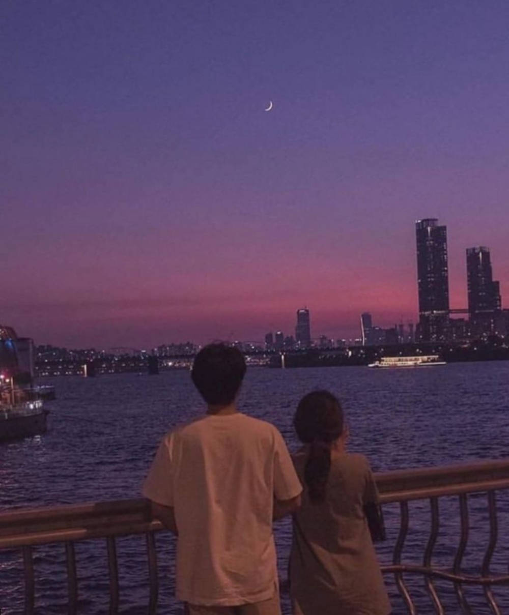 Aesthetic Couple With City View
