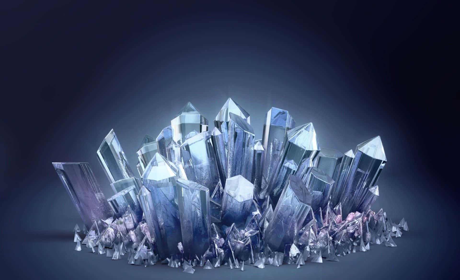 Aesthetic Crystal Glowing In All Its Beauty Background