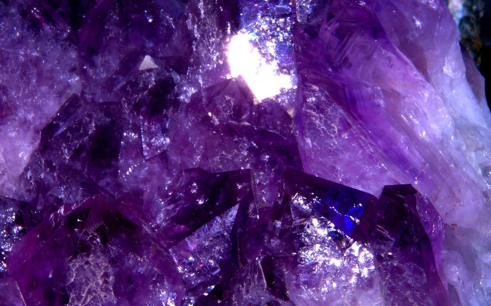 Aesthetic Crystal Shimmering In The Light Background