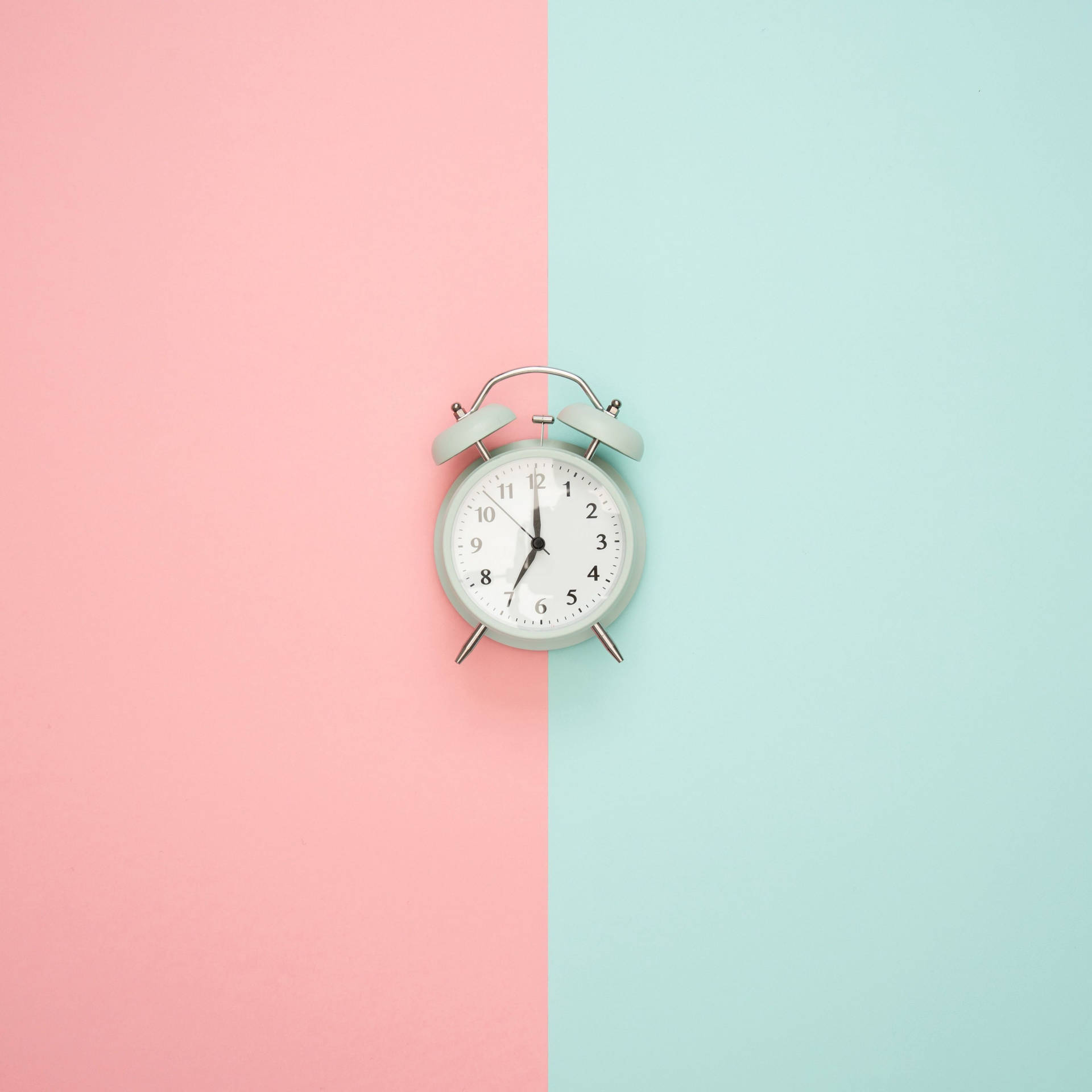 Aesthetic Cute Pastel Clock Background