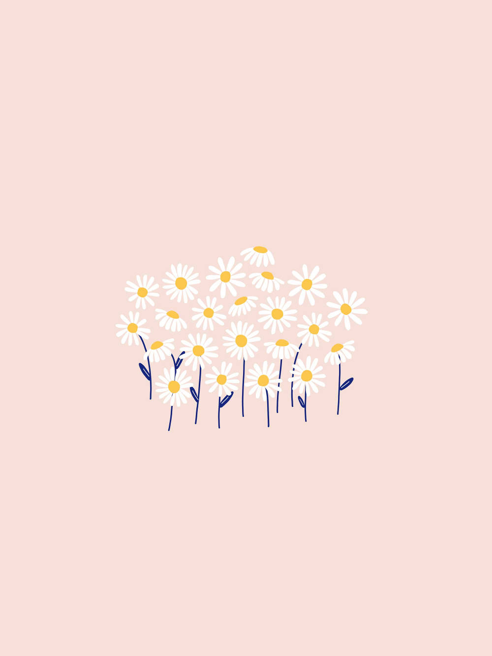 Aesthetic Daisies Cute Tablet Background