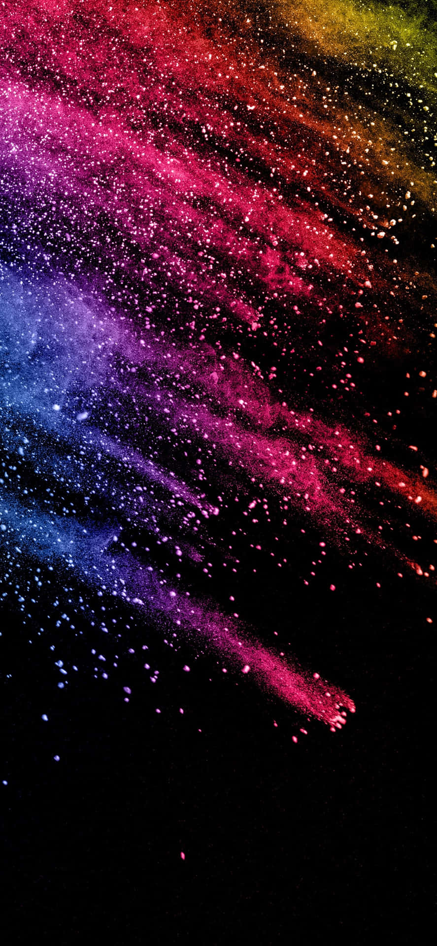 Aesthetic Dark Paint Splash Background