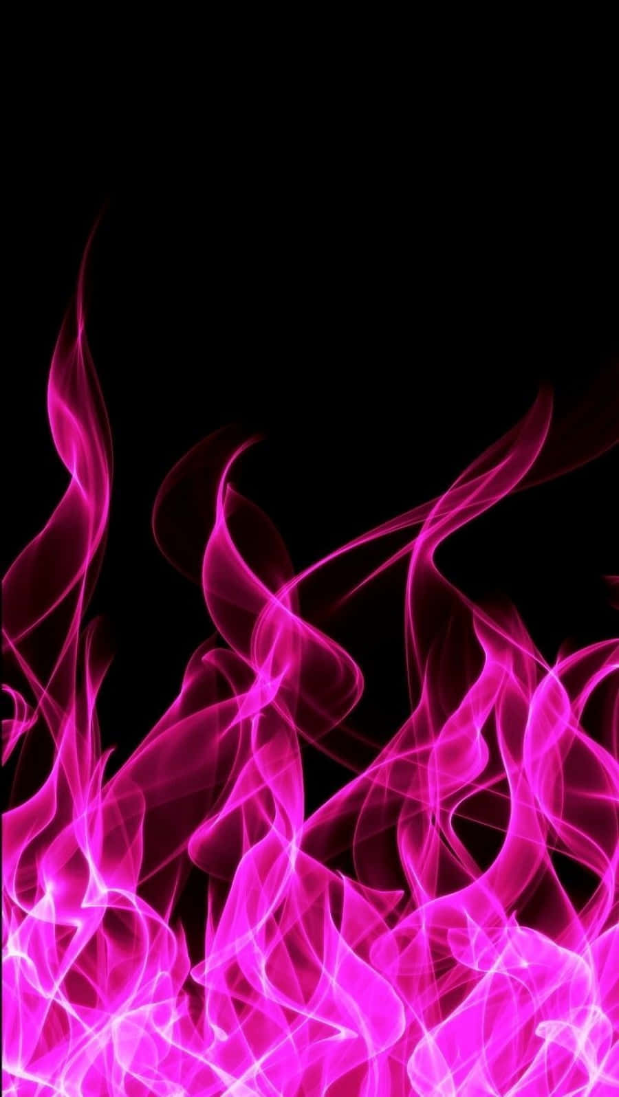 Aesthetic Dark Pink Flames Background