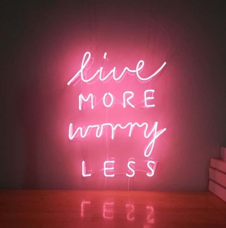 Aesthetic Dark Pink Quote Background