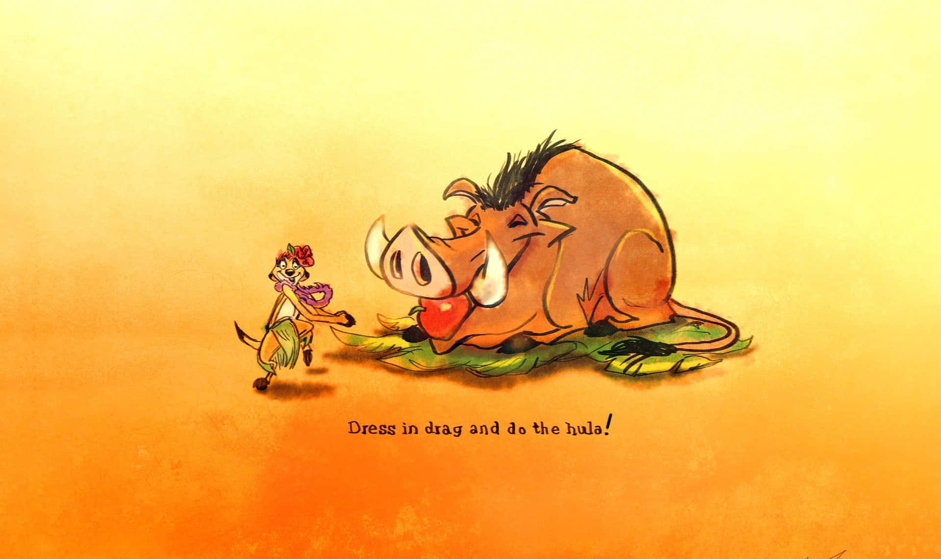 Aesthetic Depiction Of The Beloved Characters From Disney's The Lion King Background