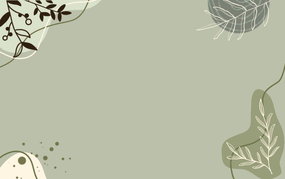 Aesthetic Designs Sage Green Desktop Background