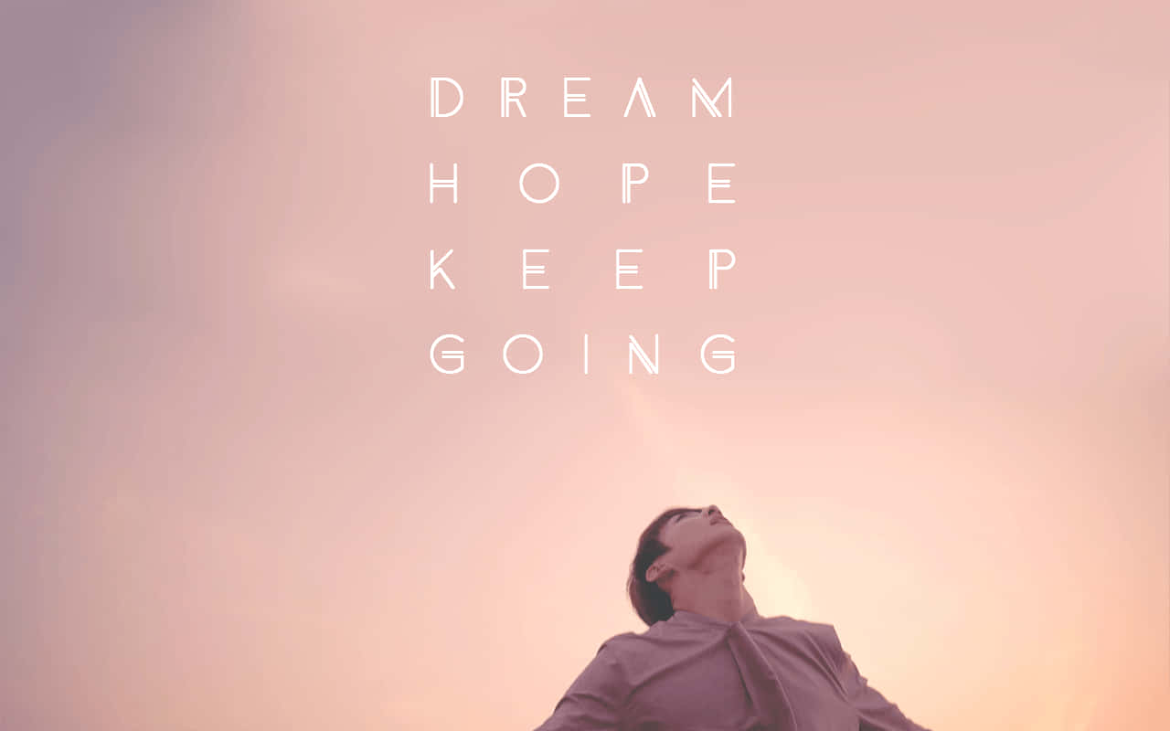 Aesthetic Desktop With The South Korean Pop Band, Bts In Pink Background