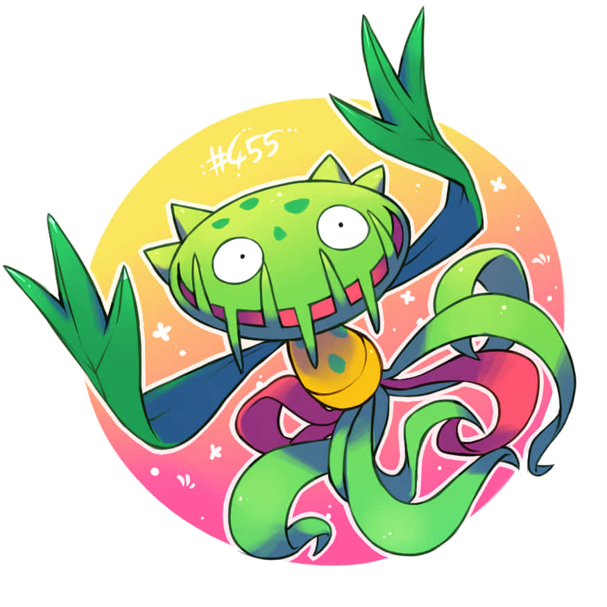 Aesthetic Digital Art Of Carnivine Background